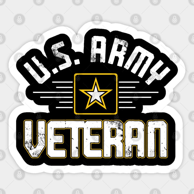 U.S. Army Veteran Gold Sticker by Otis Patrick